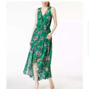 Bar III Floral-Print Ruffled Maxi Dress Macy's